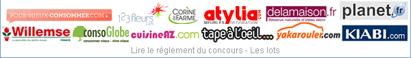 12 grandes marques vous offrent des lots
